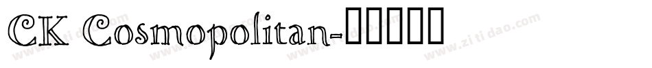 CK Cosmopolitan字体转换
